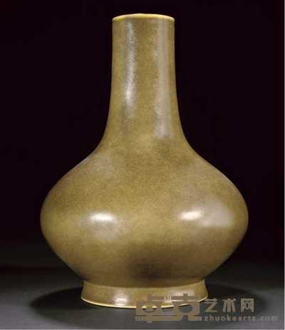 Guangxu A teadust glazed bottle vase 